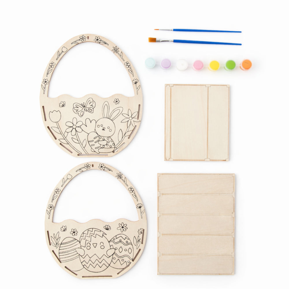 Kids Easter PYO Wooden Basket